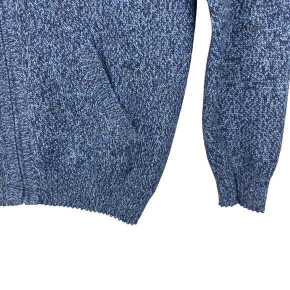 Nusta 100% Baby Alpaca Texture Sweater Adults M Blue Soft Warm Full Zip - Picture 4 of 10